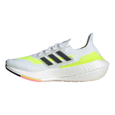 adidas Ultraboost 21 Neutralschuh Damen Weiß, Neongelb 